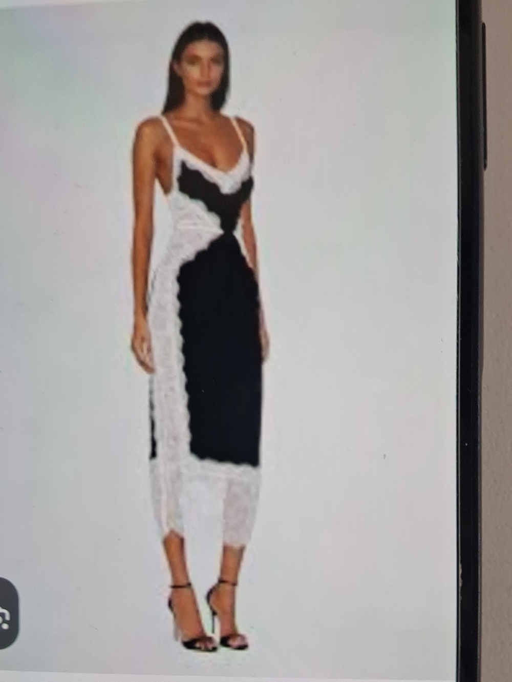 NWT Womens Mew Mew Latham Spagetti Lace Midi Dress